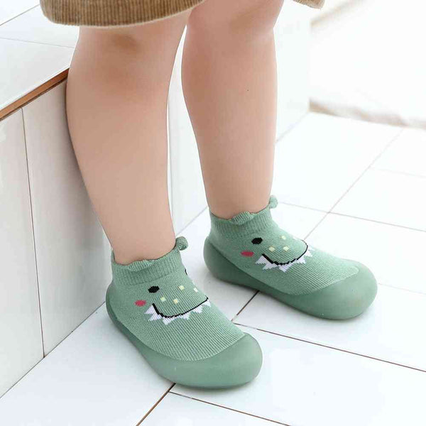baby-pet-sock-shoes-monster-green Grookz Shoes - Sophia's Style-1