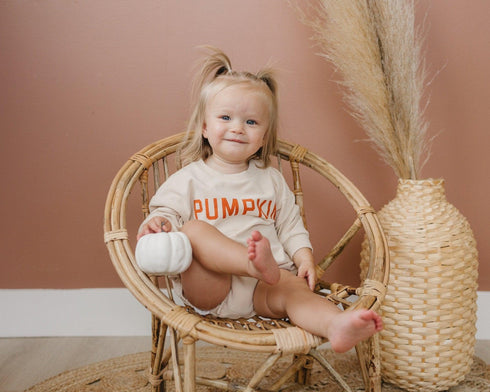 pumpkin-organic-cotton-sweatshirt-romper- at Sophia's Style-2