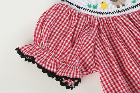 red-gingham-barn-animals-smocked-bishop-dress-lil-cactus-sophias-style-6