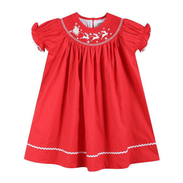 red-santa-sleigh-bishop-dress-lil-cactus-sophias-styleBishop Dress-1