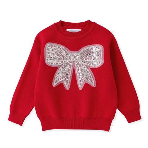 red-sweater-with-glitter-bow-lil-cactus-sophias-styleShirt-1