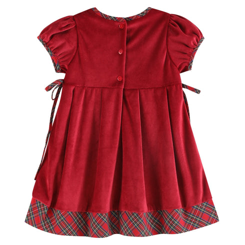 red-velvet-and-christmas-plaid-bow-dress-lil-cactus-sophias-style-2