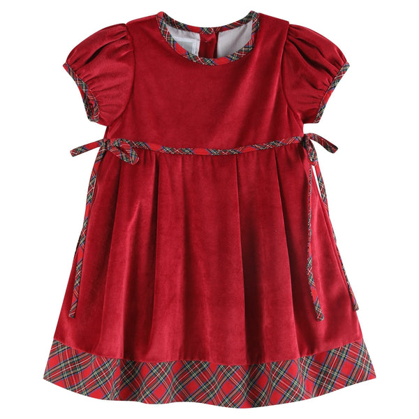 red-velvet-and-christmas-plaid-bow-dress-lil-cactus-sophias-styleDress-1
