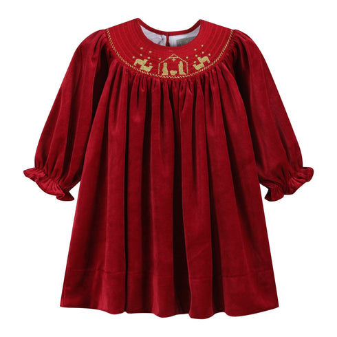 red-velvet-nativity-smocked-dress-lil-cactus-sophias-styleDress-1