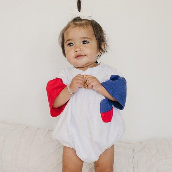 red-white-blue-colorblock-pocket-t-shirt-romper Little Joy Co - Sophia's Style-1