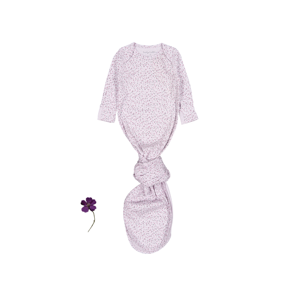 the-printed-baby-gown-lilac-bud Lovely Littles - Sophia's StyleBaby Gown-1