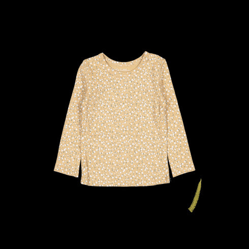the-printed-long-sleeve-tee-tan-bud Lovely Littles - Sophia's StyleLong Sleeve Tee-1