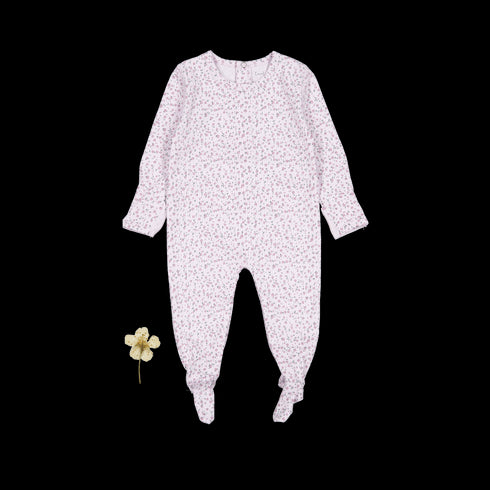 the-printed-romper-lilac-bud Lovely Littles - Sophia's StyleBack Snap Romper-1