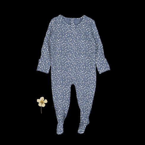 the-printed-romper-midnight-bud Lovely Littles - Sophia's StyleBack Snap Romper-1