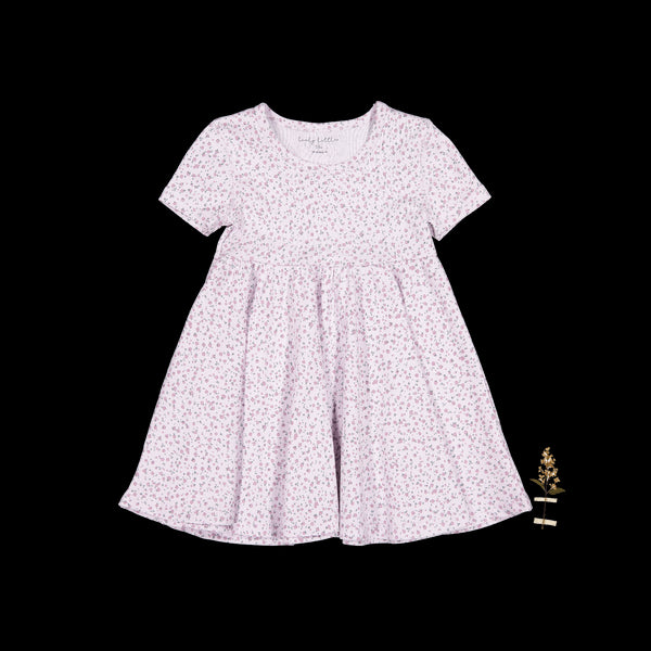 the-printed-short-sleeve-dress-lilac-bud Lovely Littles - Sophia's StyleShort Sleeve Dress-1