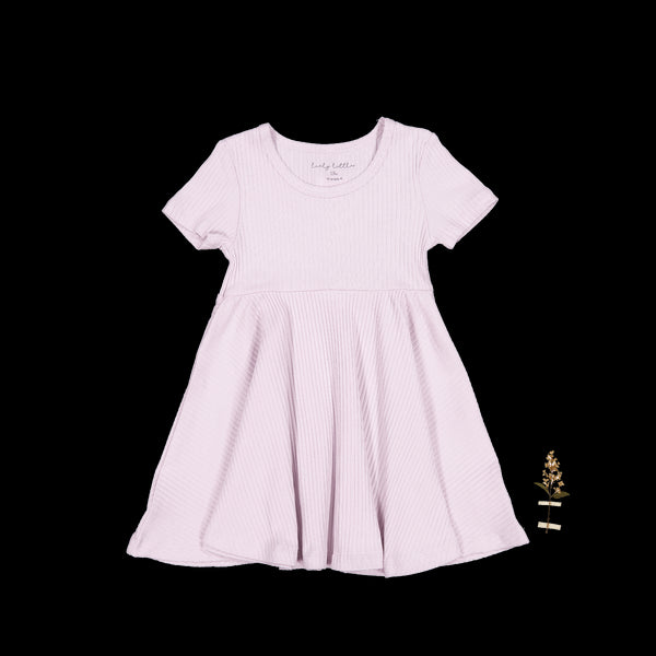 the-short-sleeve-dress-lilac Lovely Littles - Sophia's StyleShort Sleeve Dress-1