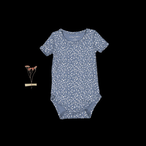 the-printed-short-sleeve-onesie-midnight-bud Lovely Littles - Sophia's StyleShort Sleeve Onesie-1