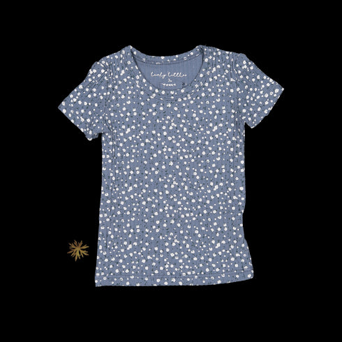 the-printed-short-sleeve-tee-midnight-bud Lovely Littles - Sophia's StyleShort Sleeve Tee-1