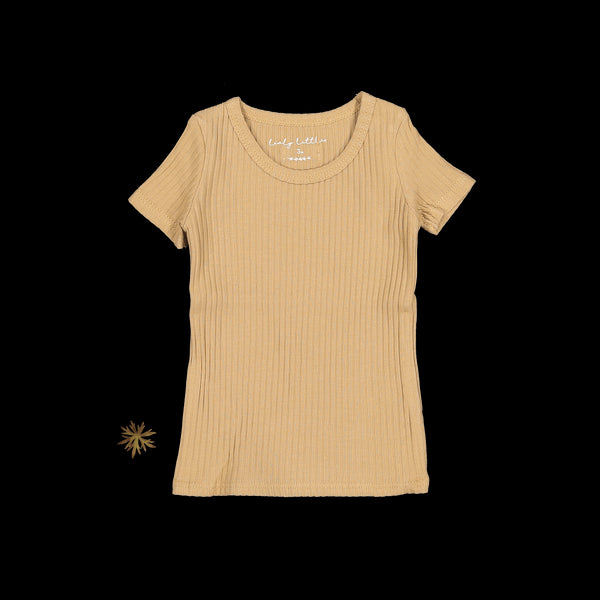 the-short-sleeve-tee-tan Lovely Littles - Sophia's StyleShort Sleeve Tee-1