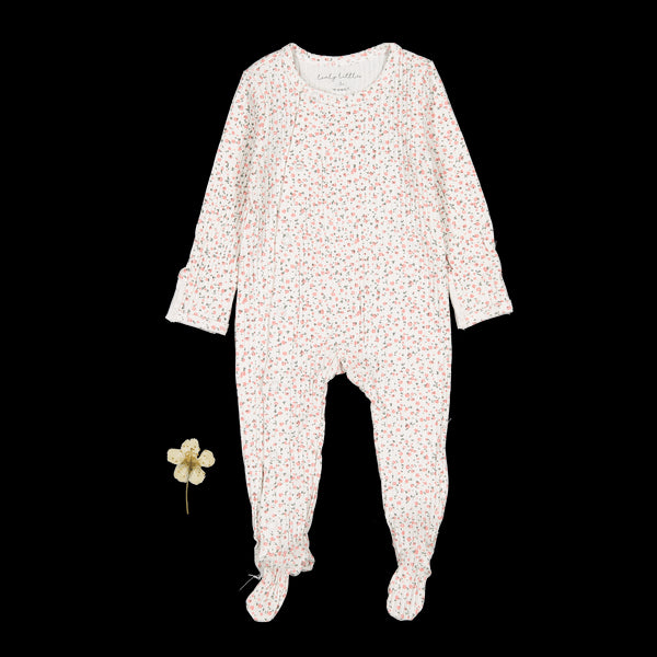 the-printed-snap-romper-pearl-bud Lovely Littles - Sophia's StyleBack Snap Romper-1