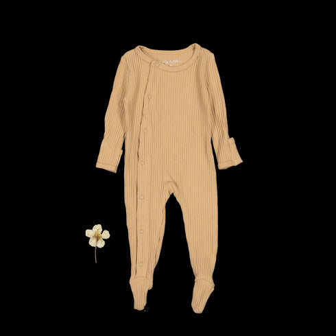 the-snap-romper-tan Lovely Littles - Sophia's StyleFront Snap Romper-1