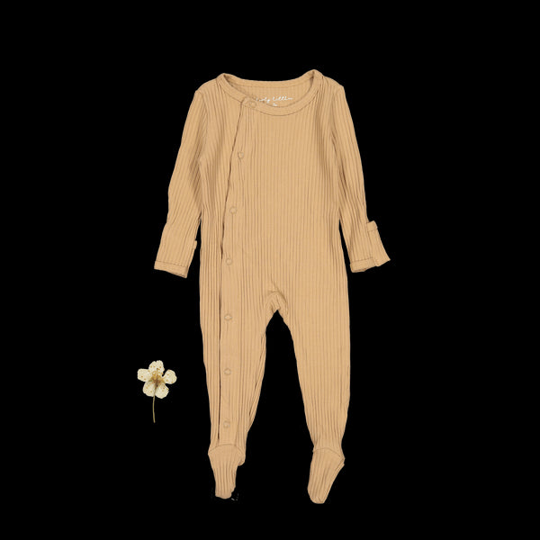 the-snap-romper-tan Lovely Littles - Sophia's StyleFront Snap Romper-1