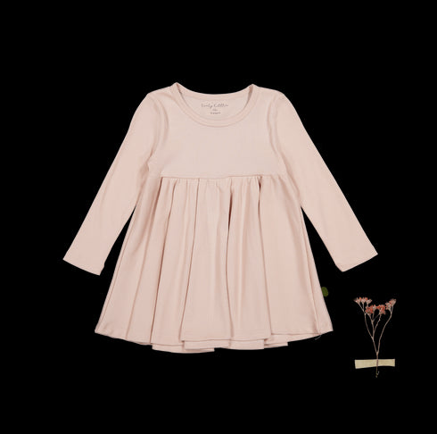 the-long-sleeve-dress-blush Lovely Littles - Sophia's StyleLong Sleeve Dress-1