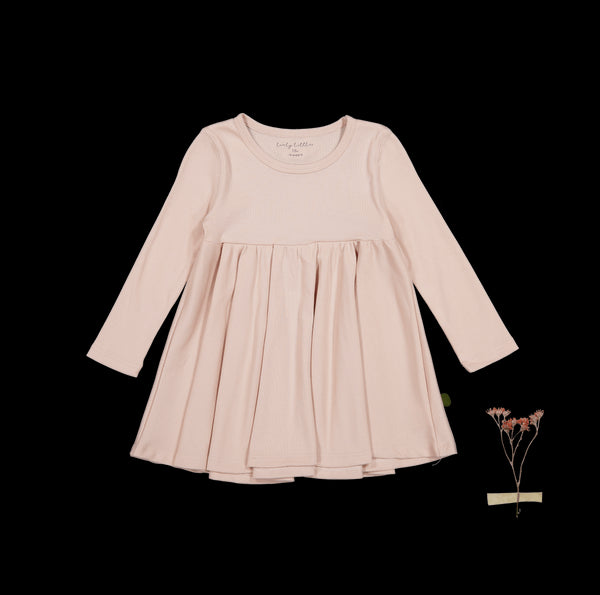the-long-sleeve-dress-blush Lovely Littles - Sophia's StyleLong Sleeve Dress-1