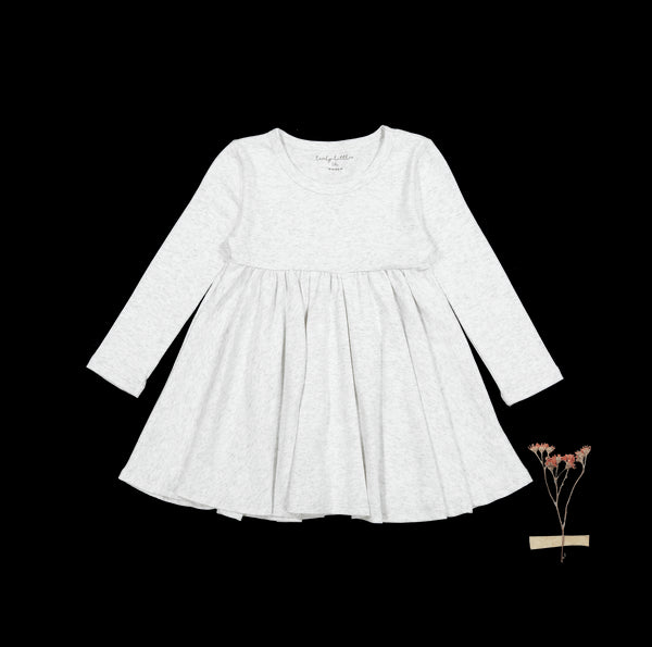 the-long-sleeve-dress-oatmeal Lovely Littles - Sophia's StyleLong Sleeve Dress-1