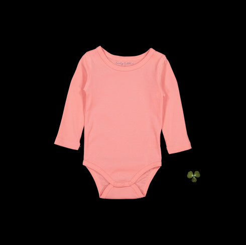 the-long-sleeve-onesie-coral Lovely Littles - Sophia's StyleLong Sleeve Onesie-1