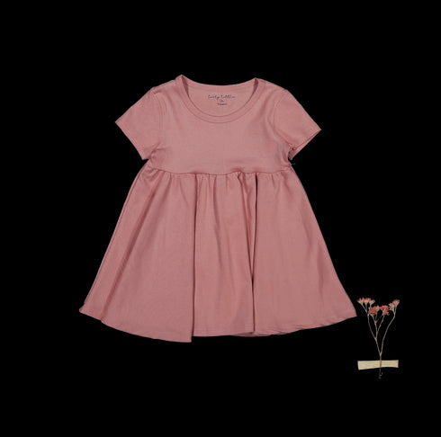 the-short-sleeve-dress-rosewood Lovely Littles - Sophia's StyleShort Sleeve Dress-1