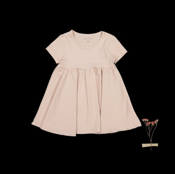 the-short-sleeve-dress-blush Lovely Littles - Sophia's StyleShort Sleeve Dress-1