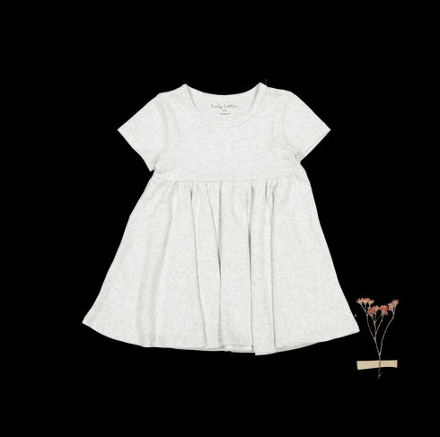 the-short-sleeve-dress-oatmeal Lovely Littles - Sophia's StyleShort Sleeve Dress-1