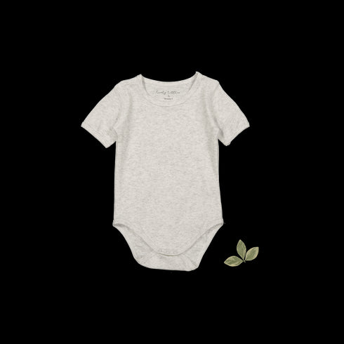 the-short-sleeve-onesie-oatmeal Lovely Littles - Sophia's StyleShort Sleeve Onesie-1