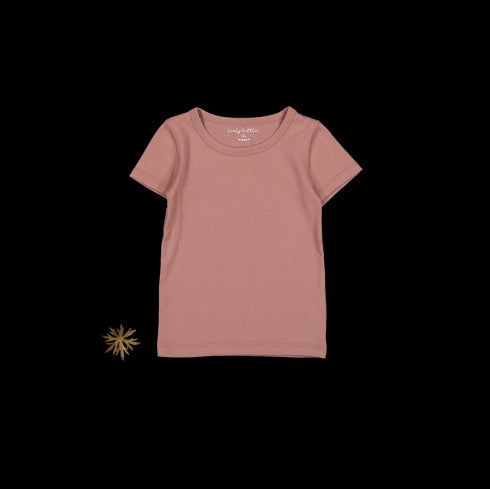 the-short-sleeve-tee-rosewood Lovely Littles - Sophia's StyleShort Sleeve Tee-1