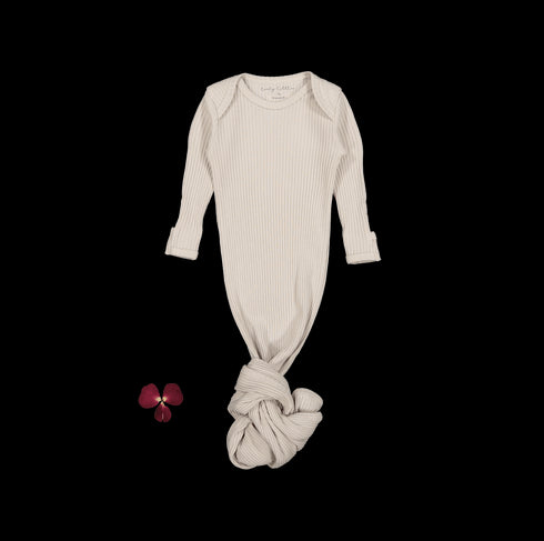 the-baby-gown-sand Lovely Littles - Sophia's StyleBaby Gown-1
