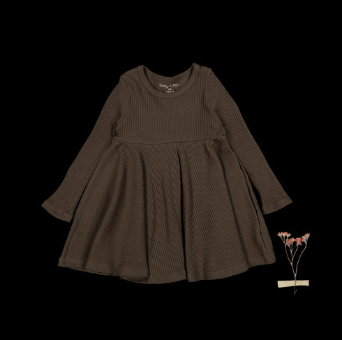 the-long-sleeve-dress-cocoa Lovely Littles - Sophia's StyleLong Sleeve Dress-1