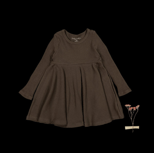 the-long-sleeve-dress-cocoa Lovely Littles - Sophia's StyleLong Sleeve Dress-1