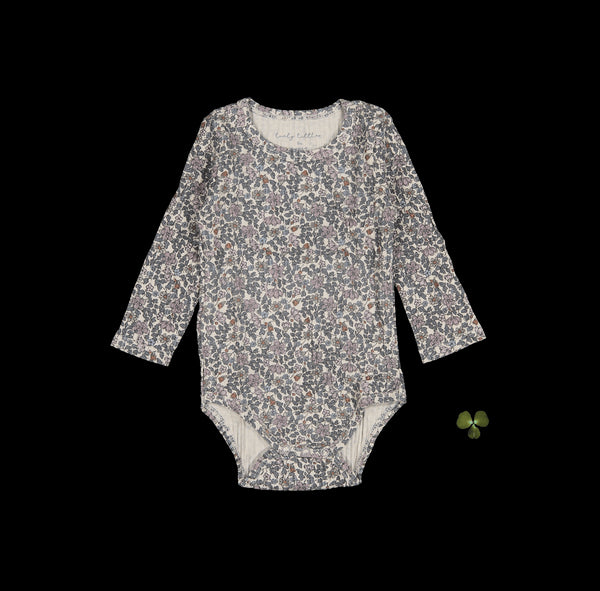 the-printed-long-sleeve-onesie-floral-ribbed Lovely Littles - Sophia's StyleLong Sleeve Onesie-1