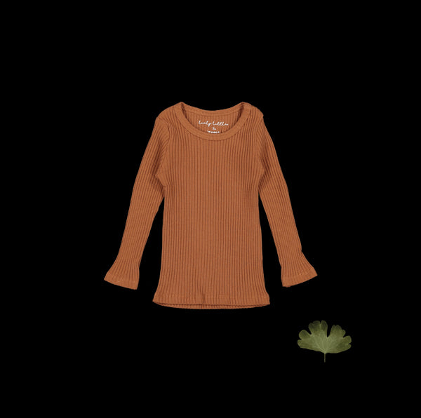 the-long-sleeve-tee-caramel Lovely Littles - Sophia's StyleLong Sleeve Tee-1