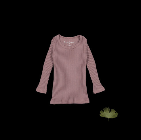 the-long-sleeve-tee-mink Lovely Littles - Sophia's StyleLong Sleeve Tee-1
