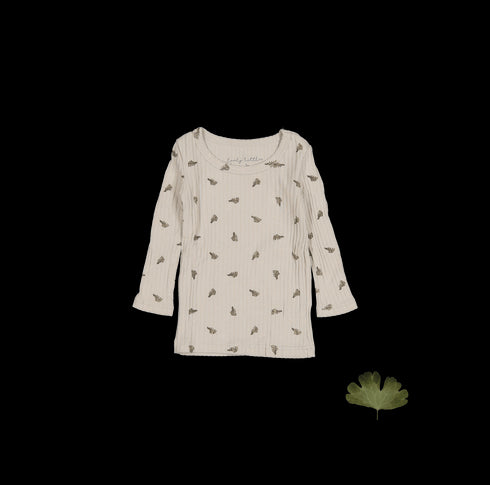 the-printed-long-sleeve-tee-sand-leaf Lovely Littles - Sophia's StyleLong Sleeve Tee-1