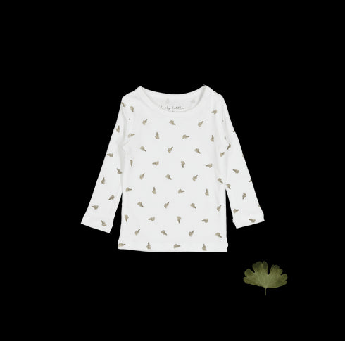 the-printed-long-sleeve-tee-white-leaf Lovely Littles - Sophia's StyleLong Sleeve Tee-1