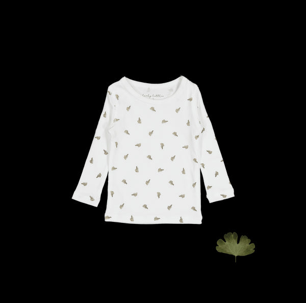 the-printed-long-sleeve-tee-white-leaf Lovely Littles - Sophia's StyleLong Sleeve Tee-1