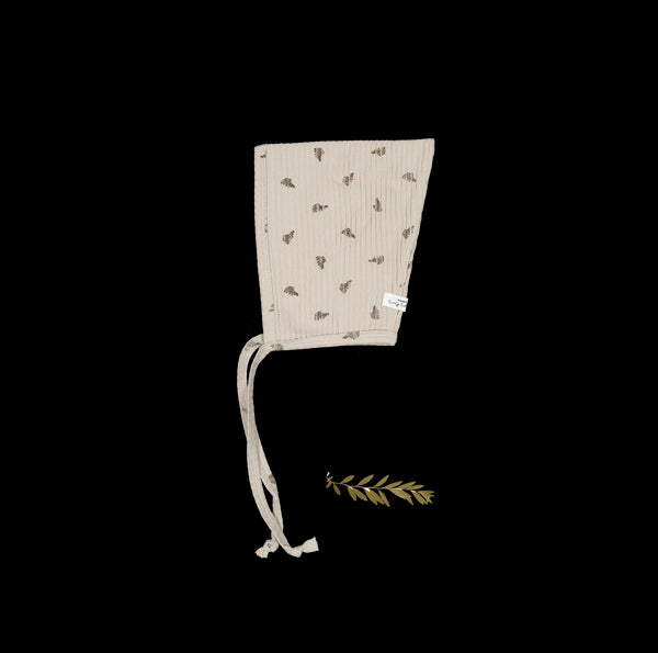 the-printed-pixie-bonnet-sand-leaf Lovely Littles - Sophia's StylePixie Bonnet-1