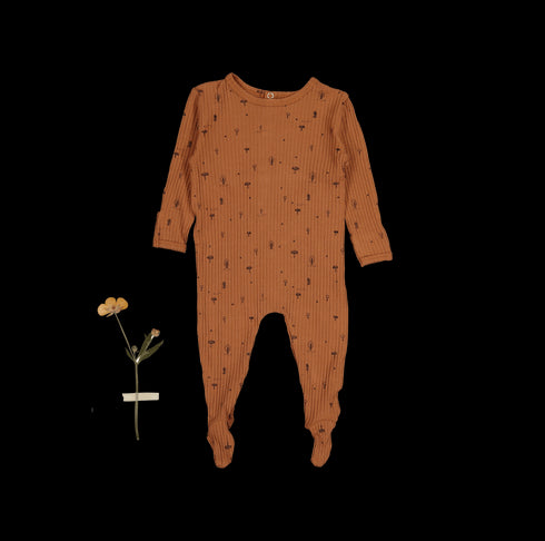 the-printed-romper-mushroom Lovely Littles - Sophia's StyleBack Snap Romper-1