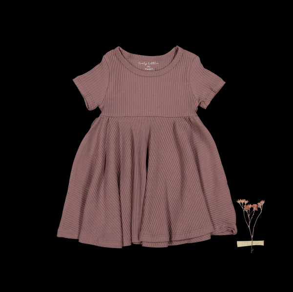 the-short-sleeve-dress-mink Lovely Littles - Sophia's StyleShort Sleeve Dress-1