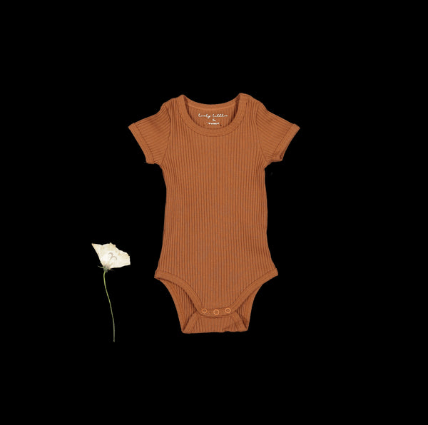 the-short-sleeve-onesie-caramel Lovely Littles - Sophia's StyleShort Sleeve Onesie-1