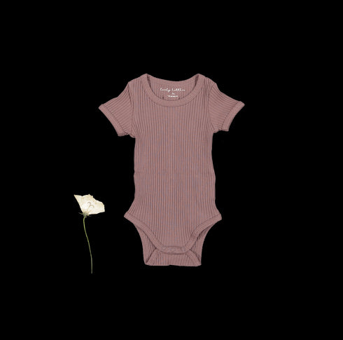 the-short-sleeve-onesie-mink Lovely Littles - Sophia's StyleShort Sleeve Onesie-1