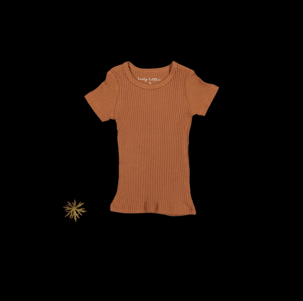 the-short-sleeve-tee-caramel Lovely Littles - Sophia's StyleShort Sleeve Tee-1