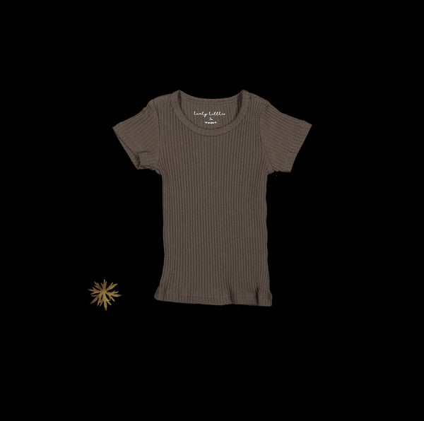 the-short-sleeve-tee-cocoa Lovely Littles - Sophia's StyleShort Sleeve Tee-1