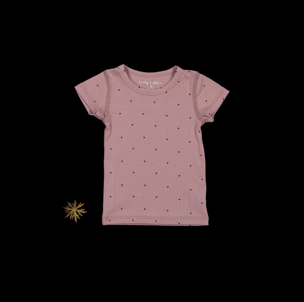 the-printed-short-sleeve-tee-heart Lovely Littles - Sophia's StyleShort Sleeve Tee-1