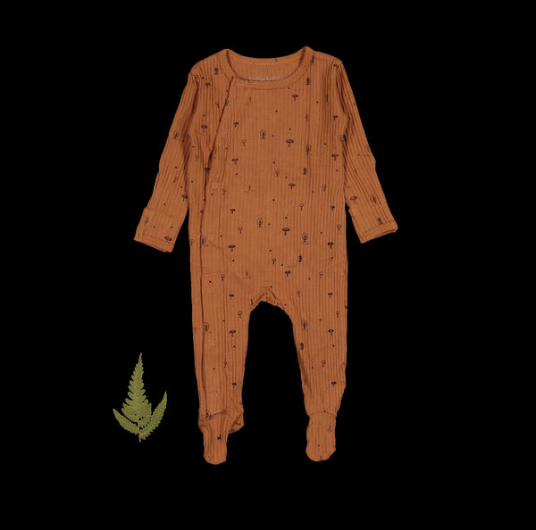the-printed-snap-romper-mushroom Lovely Littles - Sophia's StyleBack Snap Romper-1