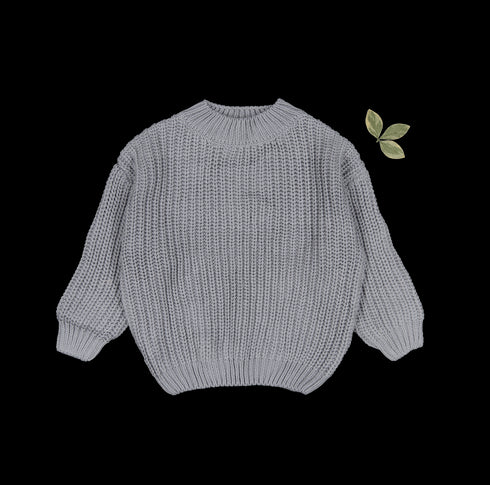 the-chunky-knit-sweater-slate Lovely Littles - Sophia's StyleKnit Sweater-1