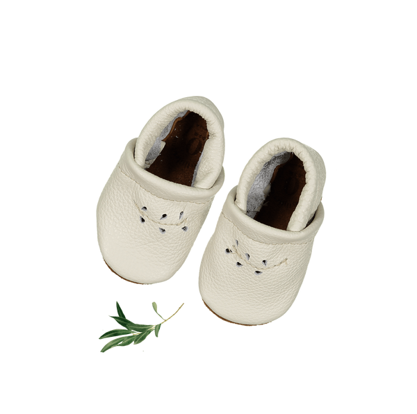 the-leather-mocc-bone Lovely Littles - Sophia's StyleShoes-1